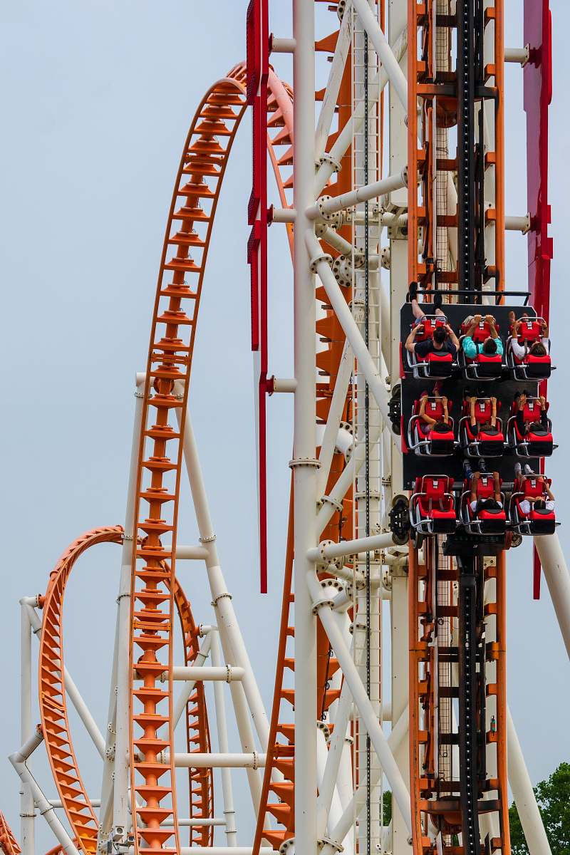 coaster people riding in rollercoaster roller coaster